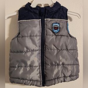 Healthtex Baby Blue Puffer Vest Size 12 Months
